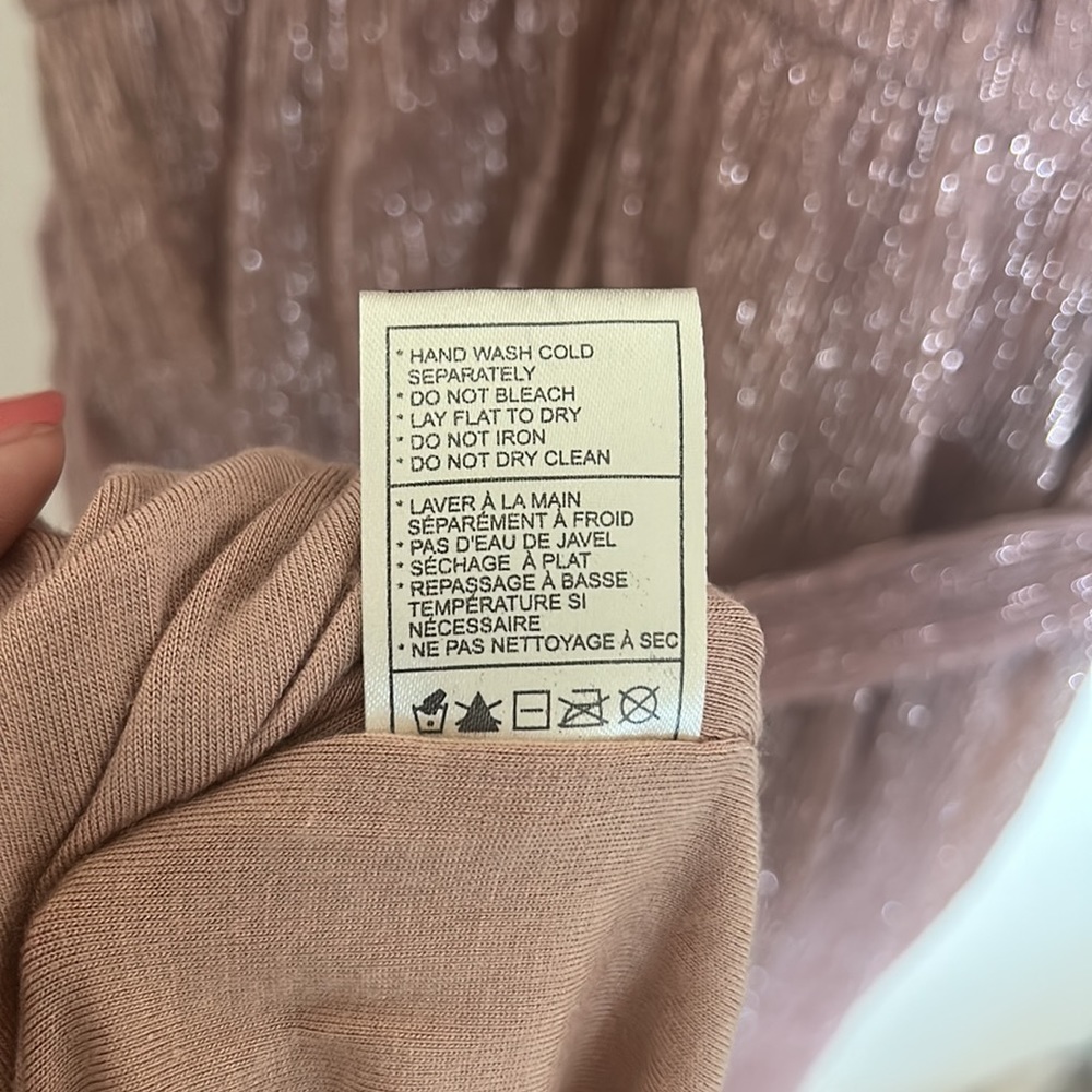 BB Dakota Love To Love You Pink Metallic Midi Cocktail Dress - Picture 11 of 13